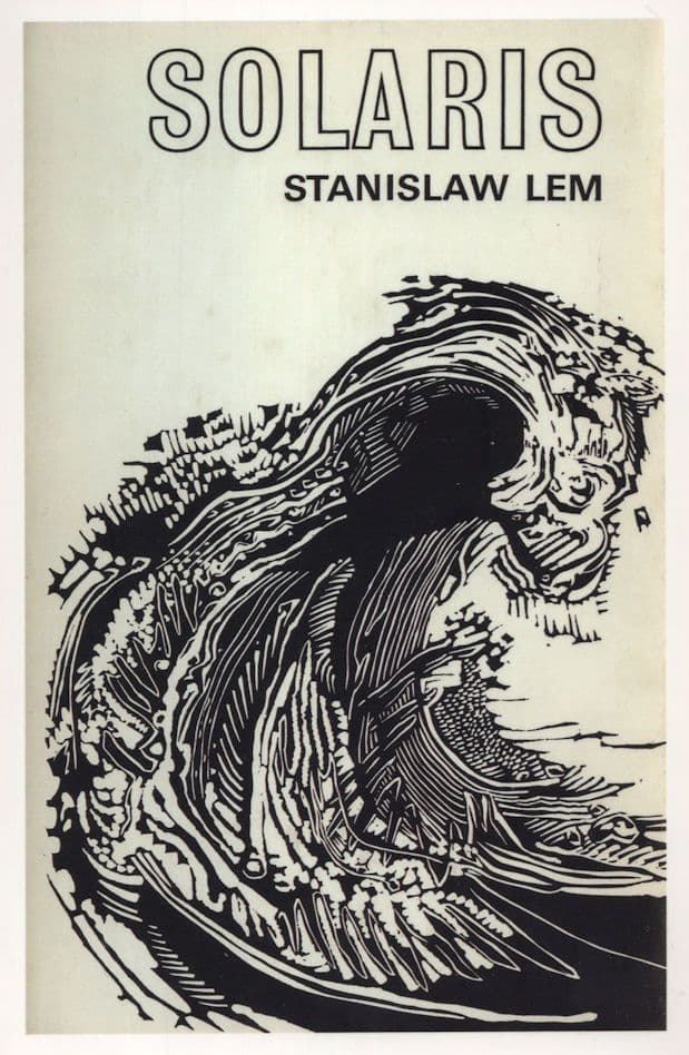 Gertrude Hermes, dust jacket for Stanisław Lem's "Solaris" (Faber, 1971)